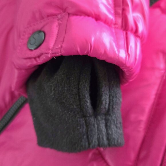 S13 Girls Gloss Mogul Glossy Puffer Jacket - Picture 8 of 9